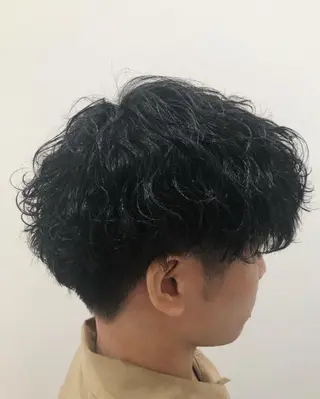 ショート パーマ メンズ 小林 優太　メンズパーマ✨のヘアスタイル