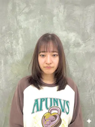 ミディアム カラー 【こっくりカラー】 🤎Umi‪🤎のヘアスタイル