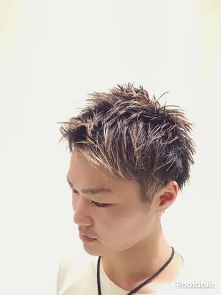 ショート カラー メンズ 💇‍♀️✨サラツヤ 特化✨　天野翔のヘアスタイル
