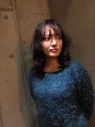 セミロング カラー パーマ 高評価/パーマ平塚 章悟【tetsu】のヘアスタイル