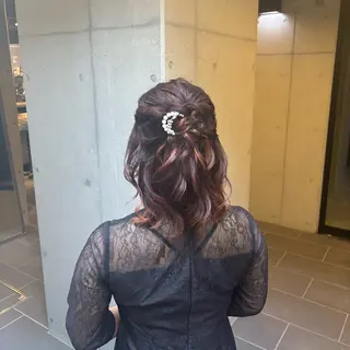 ミディアム ヘアアレンジ 〖❁ちひろ| LEONID❁〗のヘアスタイル