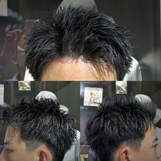 ショート メンズ 鉄尾 竜馬のヘアスタイル