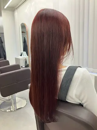 ロング カラー 沼尻 心のヘアスタイル