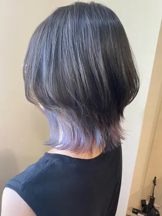 ショート カラー パーマ ヘアアレンジ メンズ キッズ ネイル マツエク・マツパ 🌈デザインヘア職人 Kaede🌈のヘアスタイル