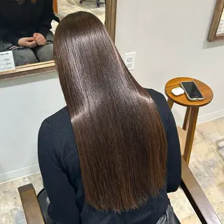 ロング レイヤーカット 縮毛矯正 高杉颯汰のヘアスタイル