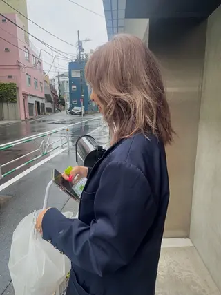 ミディアム カラー ヘアアレンジ ニュアンスヘア🌔 nanakoのヘアスタイル