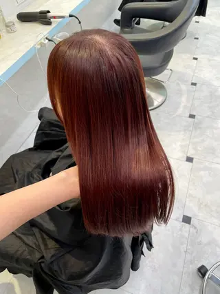 カラー 🇰🇷韓流暖色ヘア 🍒saaya🍒のヘアスタイル