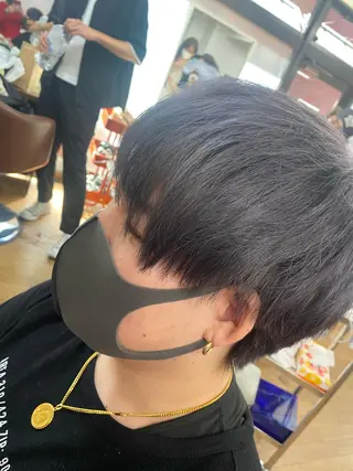 ショート メンズ くせ毛多毛特化 高橋　淳のヘアスタイル