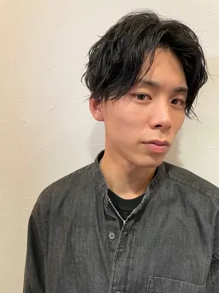 カラー メンズ 🩷愛咲🩷レイヤー /透明感カラーのヘアスタイル