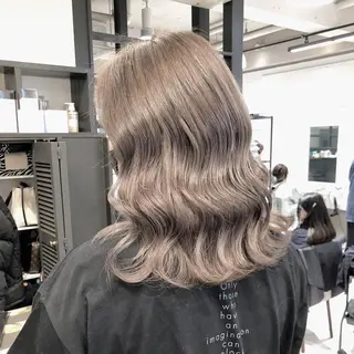 ロング カラー mimiiy梅田 中崎町ハイトーンのヘアスタイル
