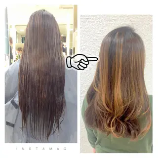セミロング ロング Lyhair🦊🎀 AKIのヘアスタイル