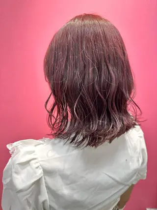 セミロング カラー 💘韓国カラー💘 クルミのヘアスタイル