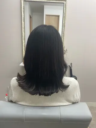 ミディアム luna ayane ／透明感カラーのヘアスタイル