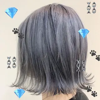 セミロング カラー 【髪質改善特化】 艶髪/透明感カラーのヘアスタイル