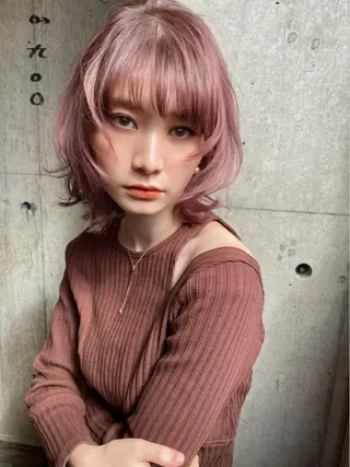 ショート カラー 似合わせカラーパーマ 🌿kitin米川のヘアスタイル