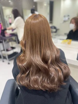 ロング カラー 🤍韓国大人っぽ ベージュMAI🤍のヘアスタイル
