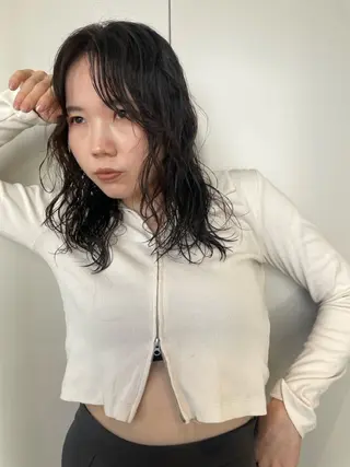 パーマ 抜け感ボブ×パーマ |kazaneのヘアスタイル