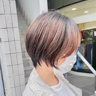 ショート ショート/ボブ/ 透明感カラー/ほのかのヘアスタイル