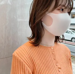 ミディアム BiBi 武田 あやのヘアスタイル