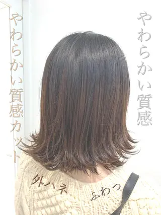 ミディアム 【悩み解決!美髪へ】 店長 平間 響のヘアスタイル