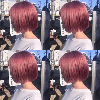 ミディアム カラー ウルフカット ハッシュカット/七海のヘアスタイル