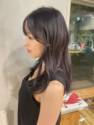 セミロング 海外ヘア🇺🇸✨ 恵比寿　MIYUKIのヘアスタイル