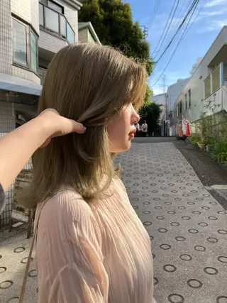 ミディアム 🎀透明感カラー🎀 Yurinoのヘアスタイル