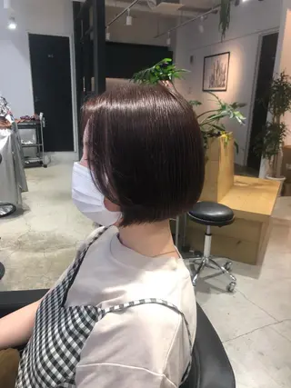 ショート カラー ✨髪質改善ストレート ×ミニボブ✨萩原 翼のヘアスタイル