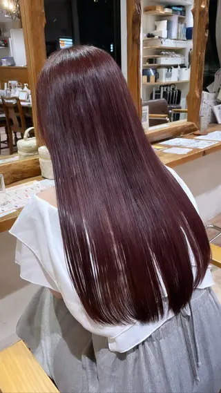 ロング カラー コトミ【メンズ】 【曲がる縮毛矯正】のヘアスタイル