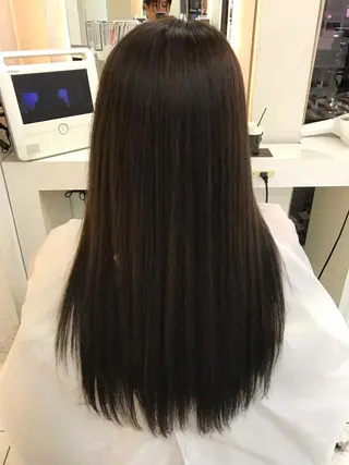 セミロング ロング カラー 内藤 達也のヘアスタイル