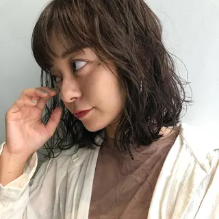 ショート カラー パーマ 低ダメージパーマ ケアパーマ/武田明大のヘアスタイル