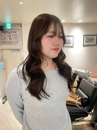 ロング カラー こいき/赤味消し /艶カラー🎀✨のヘアスタイル