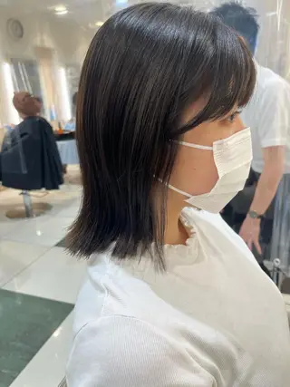 ミディアム 田中 瑞妃のヘアスタイル