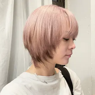 ショート オザキクウガ/ ブリーチ/髪質改善のヘアスタイル