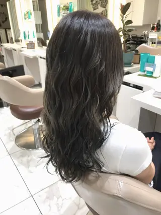 セミロング カラー 山崎俊輔/髪質改善 /バレイヤージュのヘアスタイル