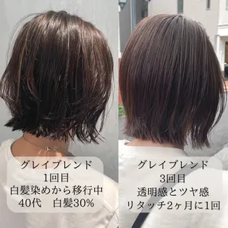 ミディアム カラー matka白髪ぼかし 大人ヘア/KEIKOのヘアスタイル