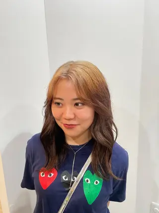 ロング カラー 増田 ルナのヘアスタイル