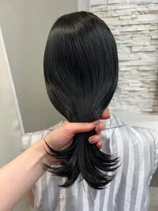 ミディアム カラー 熊本市東区 /Ririkaのヘアスタイル