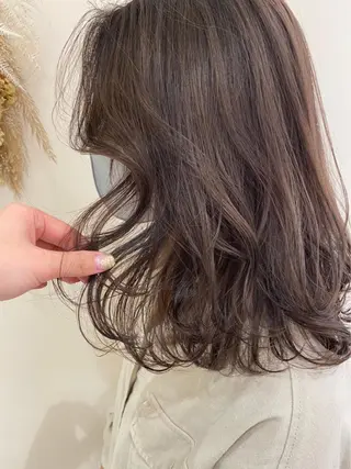 カラー 韓国レイヤー🪽 耳ツボジュエリーのヘアスタイル