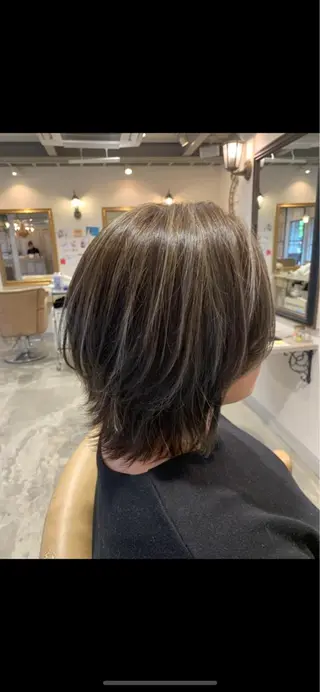 ショート カラー パーマ ヘアアレンジ キッズ ネイル マツエク・マツパ 韓国♡ハイライト ♡YURIのヘアスタイル