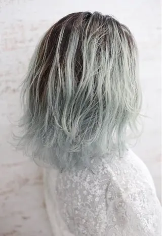 ミディアム カラー ケアブリーチ /髪質 改善/古橋圭史郎のヘアスタイル