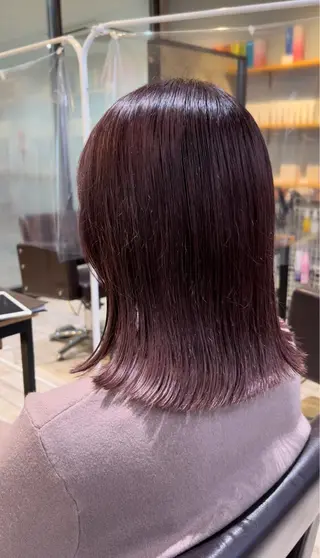ミディアム カラー パーマ ヘアアレンジ メンズ キッズ ネイル マツエク・マツパ アイブロウ EnBlesS西宮 マンツーマン神道有基のヘアスタイル