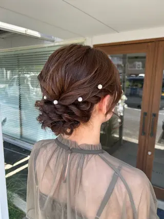 ミディアム ヘアアレンジ 小澤 志穂のヘアスタイル