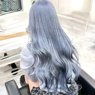 ロング カラー パーマ ヘアアレンジ メンズ キッズ 💖オタク美容師 ꒰ঌ♡モモ♡໒꒱のヘアスタイル
