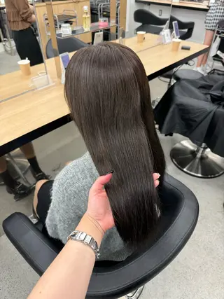 ロング カラー 暗髪🩶ラベンダー/ ブルー/ユウナ🤍のヘアスタイル