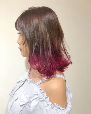 ミディアム カラー ヘアアレンジ 【池袋/スパイキー ショート】ⓝⓘⓜⓤのヘアスタイル