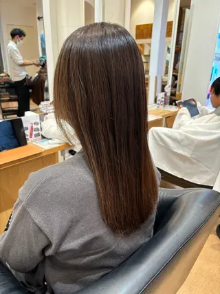 セミロング パーマ 秋山知穂🧸縮毛矯正 ショート新越谷南越谷のヘアスタイル