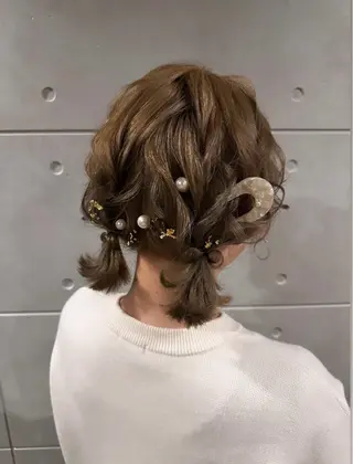 ショート ヘアアレンジ 吉野 華乃のヘアスタイル