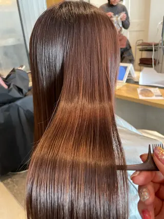 ロング カラー 💘韓国レイヤー上 品カラーruru💘のヘアスタイル
