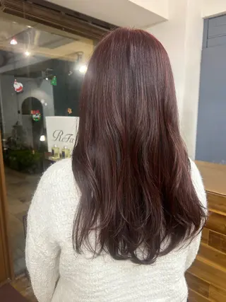 ロング カラー 大阪デザインカラー/ カットモデル募集のヘアスタイル